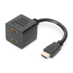 Digitus AK-330400-002-S HDMI kabel 0,2 m HDMI Type A (Standaard) 2 x HDMI Type A (Standard) Zwart