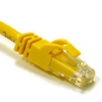 C2G 1ft Cat6 550MHz Snagless networking cable Yellow 11.8" (0.3 m)