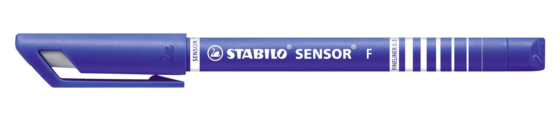 Stabilo Sensor Cushion Tip Fineliner Pen Blue (Pack of 10) 189/41