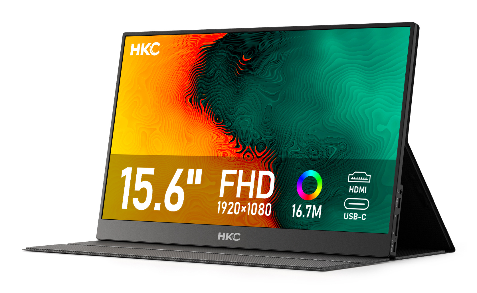 HKC V16 portable TV/monitor Portable monitor Black 39.6 cm (15.6"