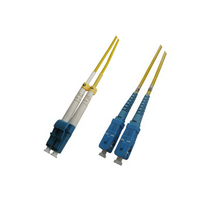 Microconnect 1.5m LC/PC-SC/PC Singlemode LSZH fibre optic cable OS2 Yellow
