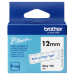 Brother BTAG-133 DirectLabel-etikettes blue on Transparent 12mm x 4m for Brother Btag 12mm