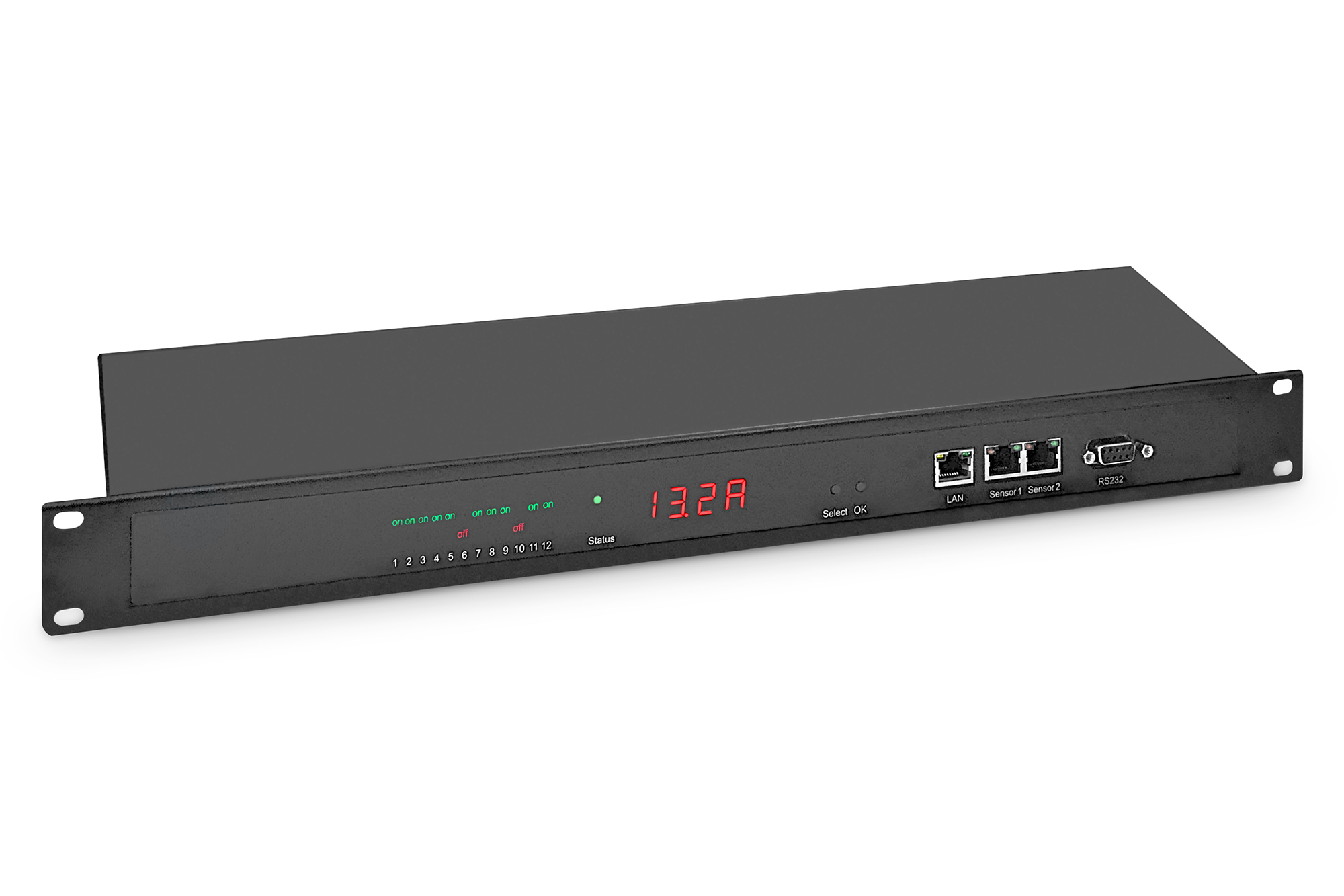 Image of Digitus Managed PDU, 1 x 16 A, 12 x IEC C13,