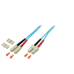 EFB Elektronik O7413.0,5 fibre optic cable 0.5 m 2x SC OM3 Turquoise