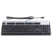 HP USB Standard keyboard QWERTY Danish Black, Silver