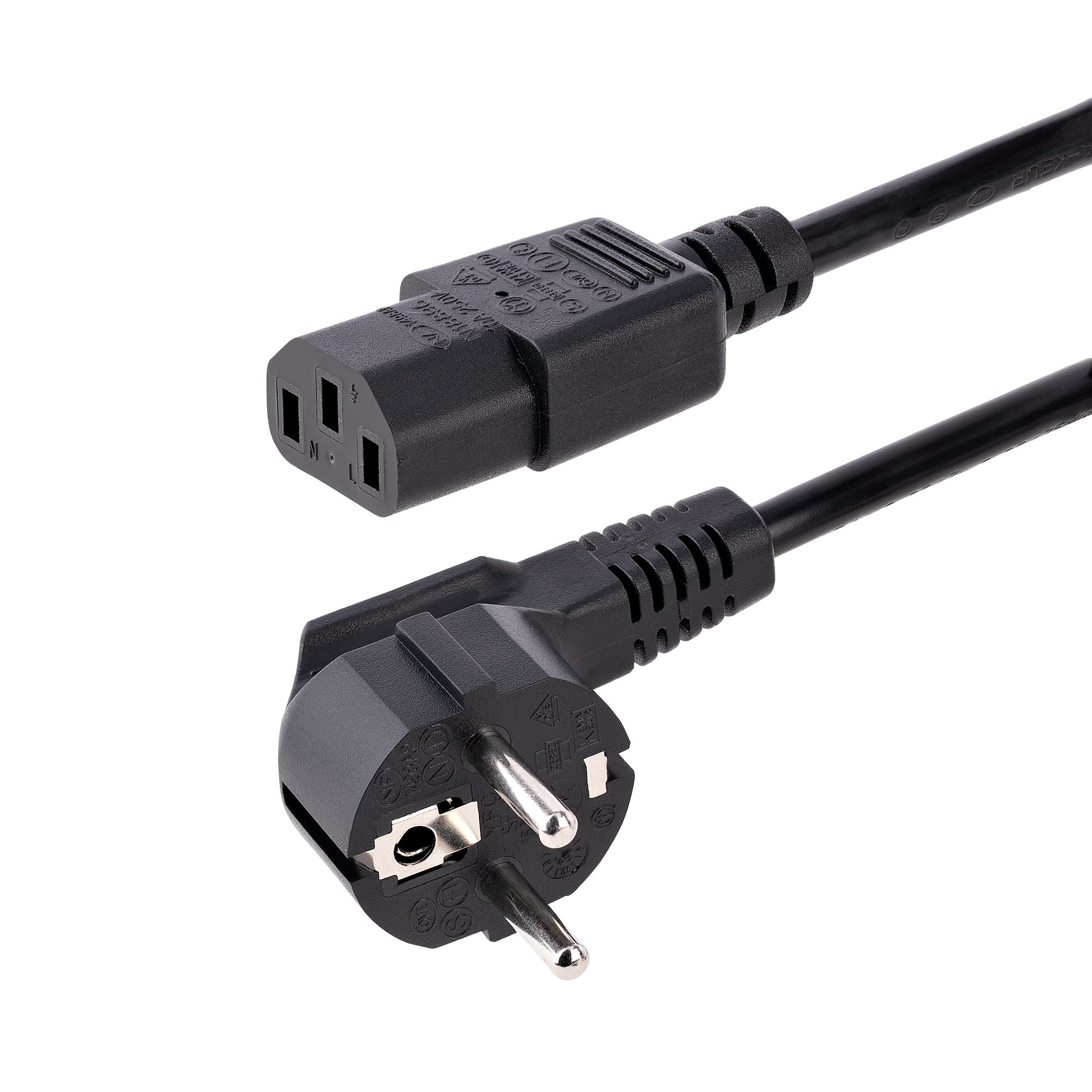Image of StarTech.com 3m (10ft) Computer Power Cord, 18AWG, EU Schuko to...