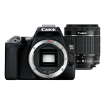 Canon EOS 250D + EF-S 18-55mm f/4-5.6 IS STM SLR Camera Kit 24.1 MP CMOS 6000 x 4000 pixels Black