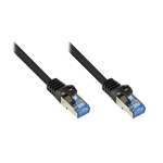 Alcasa Cat6a 1.5m netwerkkabel Zwart 1,5 m S/FTP (S-STP)