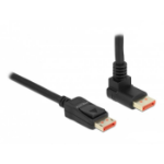 DeLOCK DisplayPort cable male straight to male 90° upwards angled 8K 60 Hz 3 m