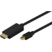 Microconnect MDPHDMI2B video cable adapter 2 m DisplayPort HDMI Type A (Standard) Black