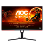 AOC G3 U32G3X/BK LED display 80 cm (31.5") 3840 x 2160 pixels 4K Ultra HD Black, Red