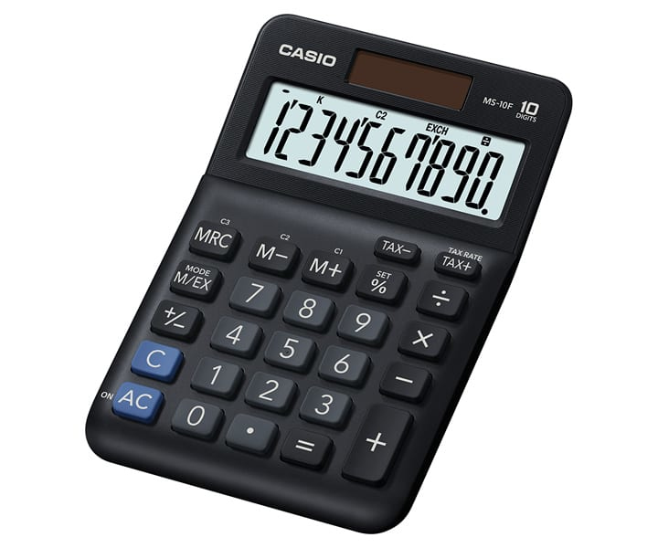 Image of Casio MS-10F calculator Desktop Basic Black