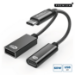 Microconnect MC-USBC-CFAF video cable adapter 0.13 m USB Type-C Black