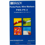 Brady PWS-PK-2 cable marker Black, Transparent, White Vinyl 450 pc(s)