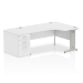 Dynamic Impulse Right Crescent Desk Workstation