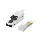 Digitus CAT 6A connector for field assembly, unshielded, AWG 27/7 to 22/1, solid and stranded wire
