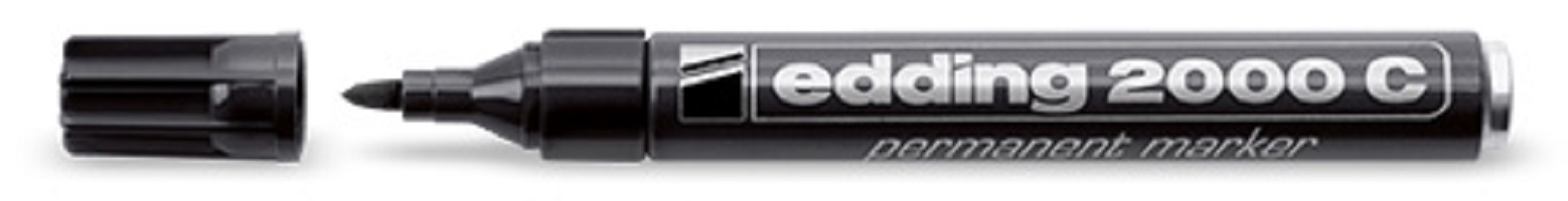 Image of Edding 2000c permanent marker Bullet tip Black 10 pc(s)