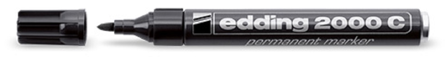 Photos - Felt Tip Pen Edding 2000c permanent marker Bullet tip Black 10 pc(s) 4-2000C001 
