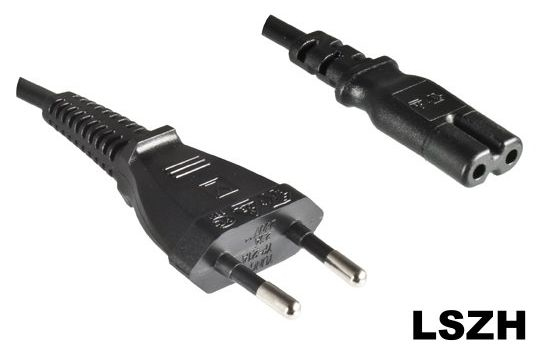 Image of Microconnect PE030718LSZH power cable Black 1.8 m C7 coupler