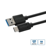 Microconnect USB3.2CA1 USB cable USB 3.2 Gen 2 (3.1 Gen 2) 1 m USB A USB C Black