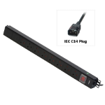 Lindy 8 Way UK Mains Sockets, Vertical PDU with IEC Mains Cable
