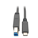 Tripp Lite USB Type-C to USB Type-B Cable - 5 Gbps, USB-C (3.1) to USB-B (3.0), M/M, Thunderbolt 3, 1.83 m