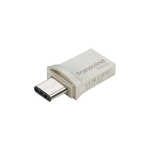 Transcend JetFlash 890 USB flash drive 128 GB USB Type-A / USB Type-C 3.2 Gen 1 (3.1 Gen 1) Zwart, Zilver
