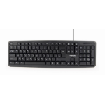 Gembird KB-U-103-RU keyboard Office USB QWERTY English, Russian Black