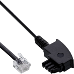 InLine ADSL Splitter Cable TAE-F German / 6P2C DEC male 2m