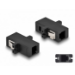DeLOCK Optical Fiber Coupler MTRJ female to MTRJ female black