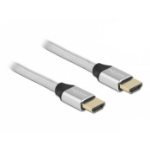 DeLOCK Ultra High Speed HDMI Cable 48 Gbps 8K 60 Hz silver 2 m certified