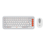 Logitech 920-013110 toetsenbord Inclusief muis Universeel Bluetooth AZERTY Frans Wit