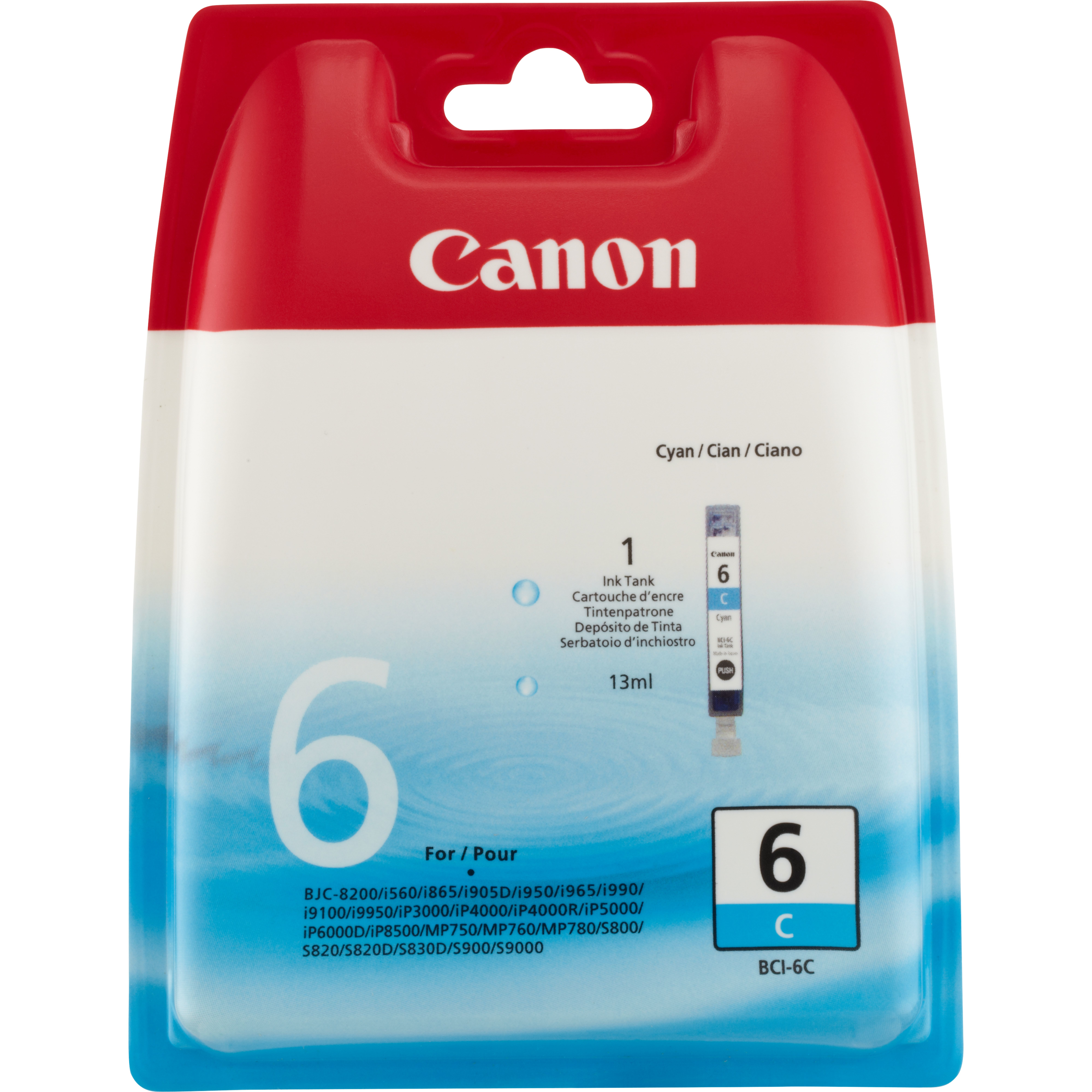 Image of Canon 4706A002/BCI-6C Ink cartridge cyan, 280 pages ISO/IEC 24711...