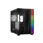 be quiet! Be Quiet! Light Base 900 DX ARGB Gaming Case w/ Glass Front & Side, E-ATX, Invertible, 3M ARGB Strip & Controller, USB-C, Asus BTF Compatible, Black