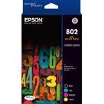 Epson 802 ink cartridge 4 pc(s) Original Standard Yield Black, Cyan, Magenta, Yellow