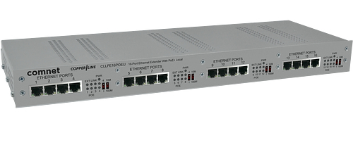 ComNet CLLFE16POEC network extender Network repeater Grey 10. 100 Mbit