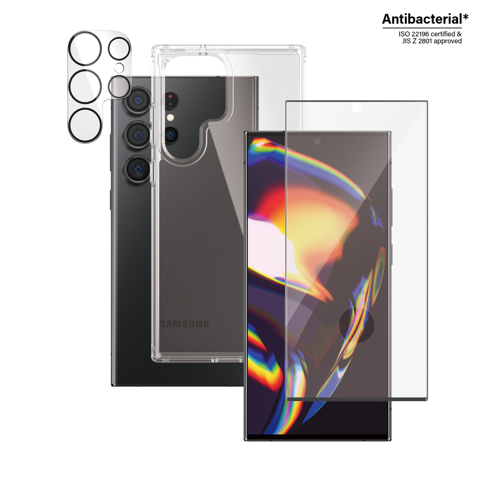 Image of PanzerGlass ® 3-in-1 Pack Samsung Galaxy S23 Ultra