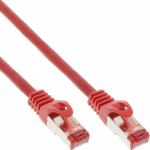 InLine Patch Cable S/FTP PiMF Cat.6 250MHz copper halogen free red 15m