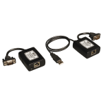 Tripp Lite VGA over Cat5/Cat6 Extender Kit, Transmitter and Receiver, USB-Powered, 1920x1440 at 60Hz, Up to 500-ft.