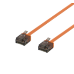 Deltaco UUTP-2024 networking cable Orange 1 m Cat6a U/UTP (UTP)