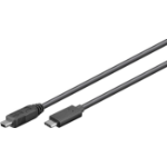 Microconnect USB3.1CMB505 USB cable USB 2.0 0.5 m USB C Mini-USB B Black