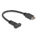 DeLOCK USB 10 Gbps Cable USB Type-E Key A 20 pin male to USB Type-C female panel-mount 25 cm