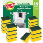 3M Scotch-Brite® Classic Nail Saver Heavy Duty Scrub Sponge, 16 pieces in pack