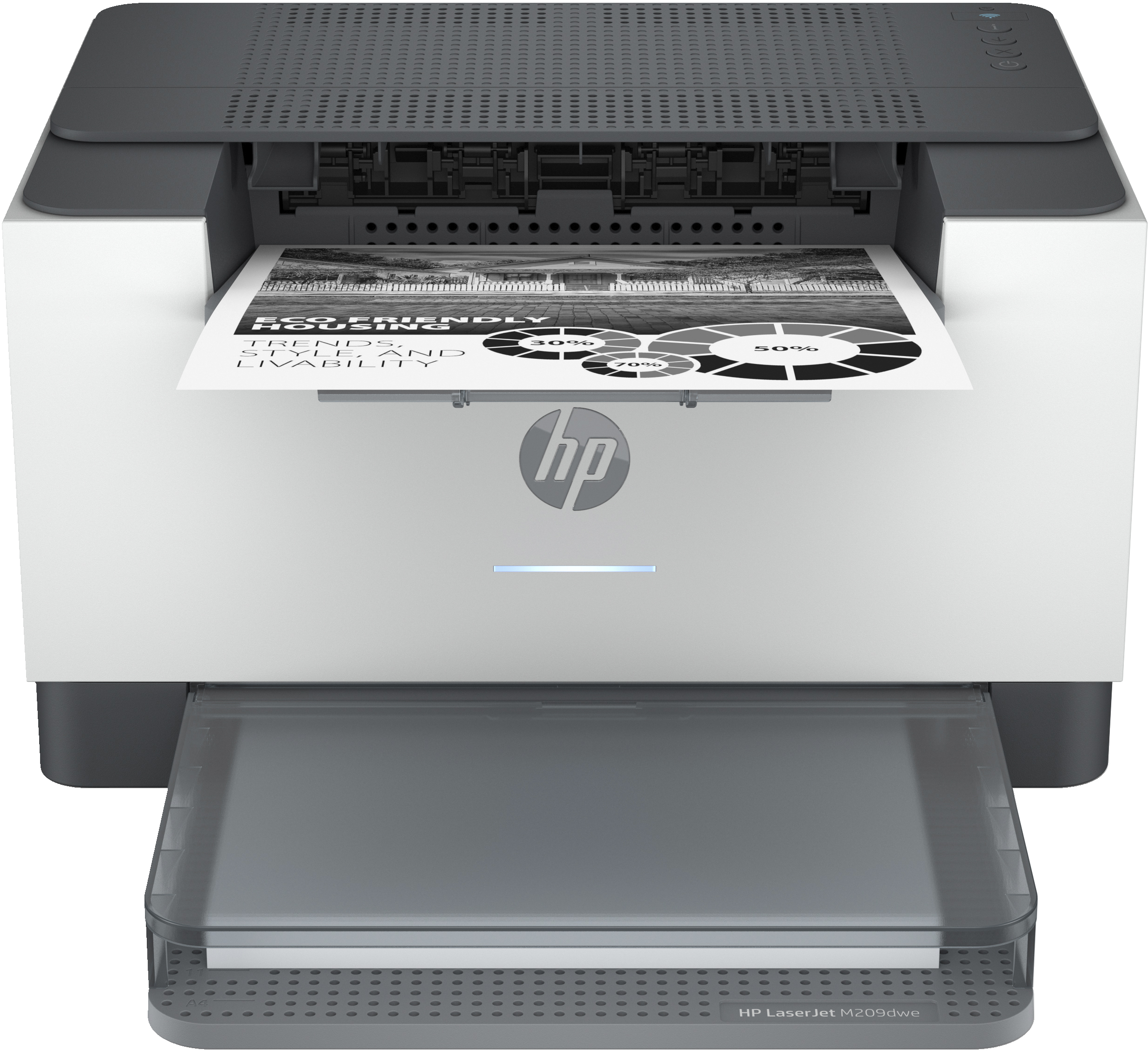 Image of HP LaserJet HP M209dwe Printer, Black and white, Printer for Small...