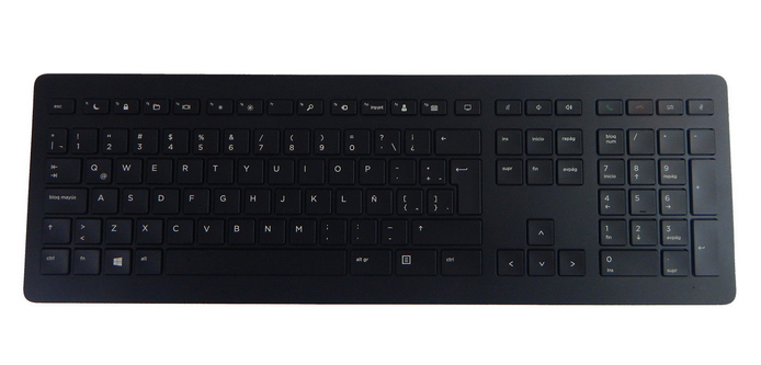 HP Wireless Collaboration keyboard Office RF Wireless AZERTY French Bl