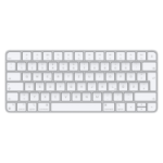 Apple Magic keyboard USB + Bluetooth German Aluminium, White