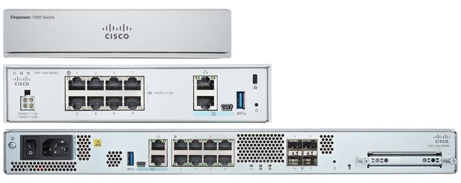 Image of Cisco FPR1150-NGFW-K9 hardware firewall 1U 7500 Mbit/s
