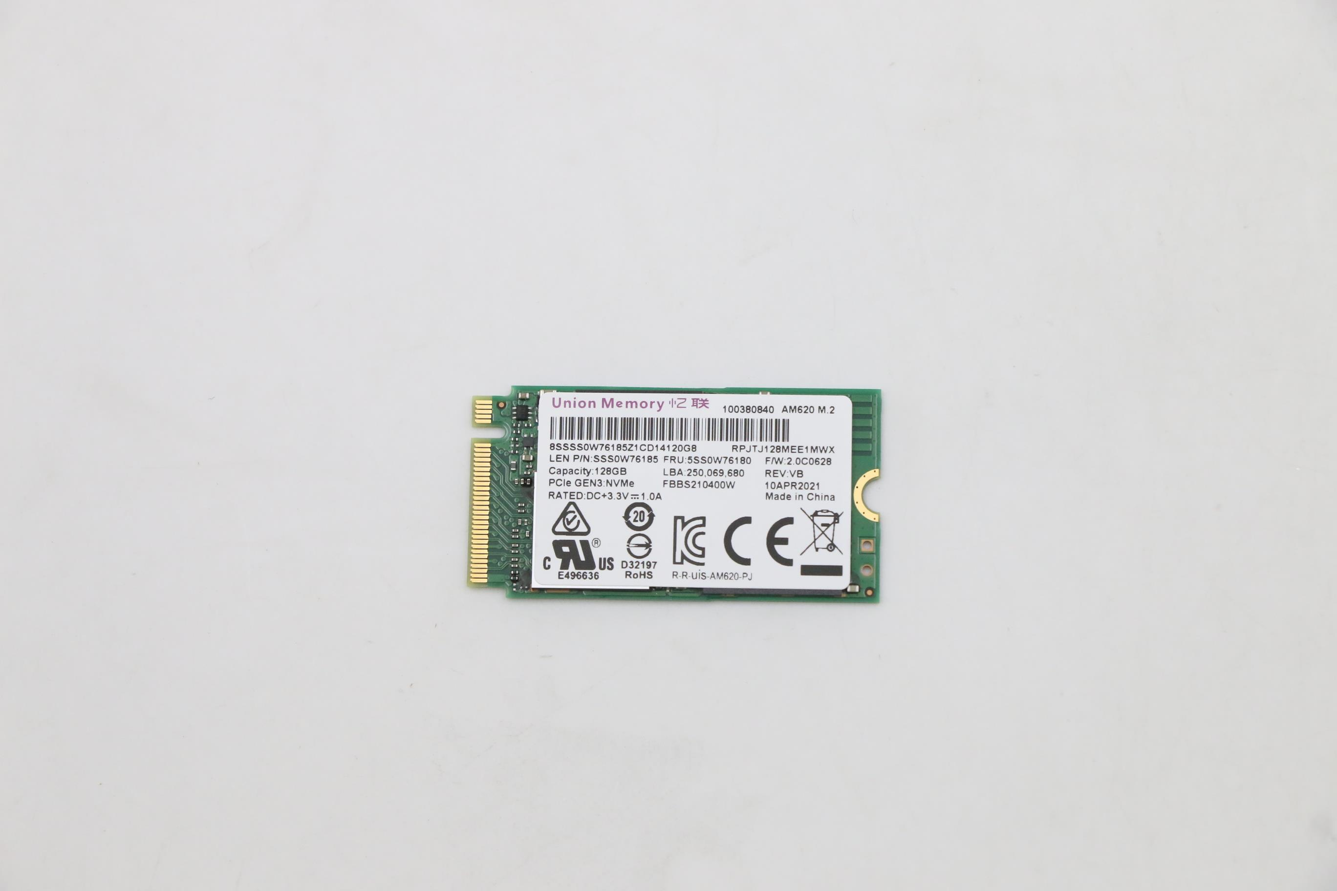 Lenovo 5SS0W76180 internal solid state drive U.2 128 GB PCI...