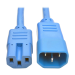 Tripp Lite P018-002-ABL power cable Blue 23.6" (0.6 m) C13 coupler C14 coupler