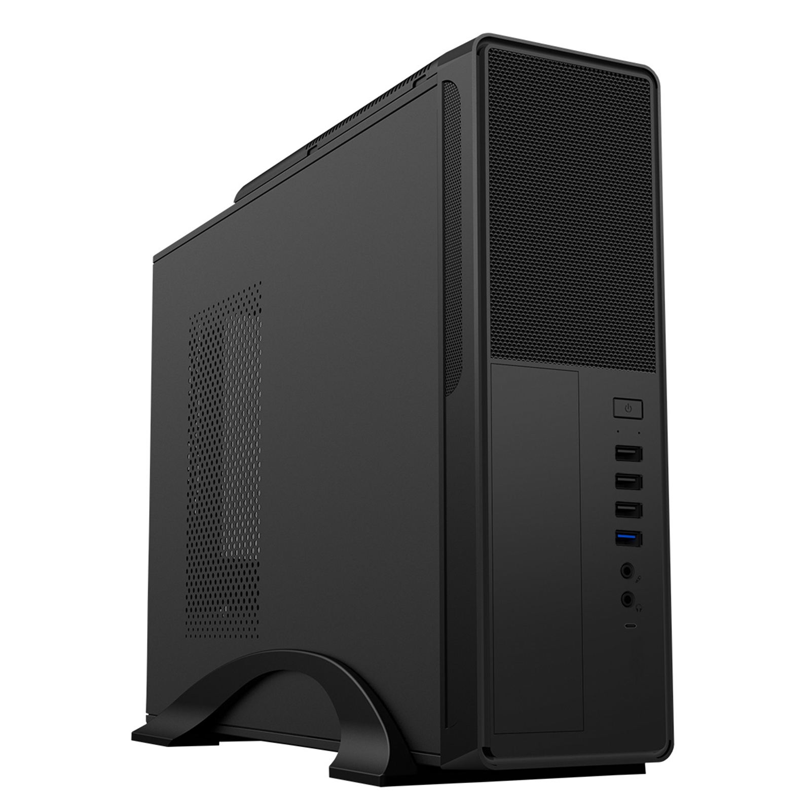 Cit Black S014c Slim Micro Atx/Itx Desktop Case With 300W Power Supply